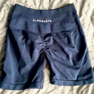 Whale blue alphalete 4.5 shorts